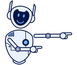 robot pointing robot pointing